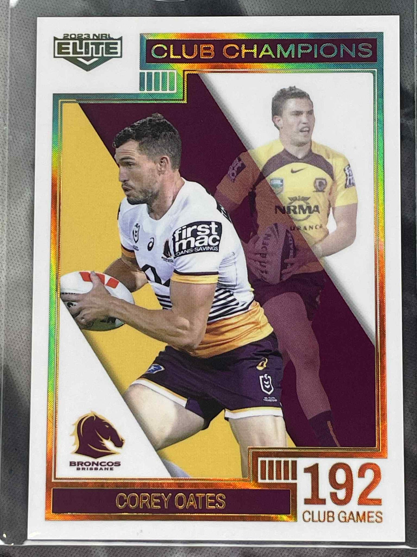 2023 NRL Elite Club Champion Corey Oates #/80 trading card