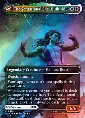 Jennifer Walters (Borderless Foil) (0328) - Marvel Super Heroes (MSH)