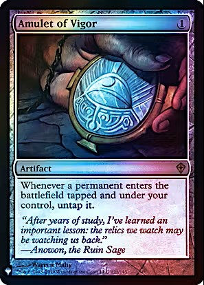 Amulet of Vigor Foil Mystery Booster The List Magic the Gathering card