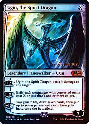 Ugin the Spirit Dragon Prerelease Foil Promotional MTG Card