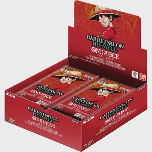 One Piece Card Game Carrying On His Will OP-13 English Booster Box featuring Luffy and crew artwork