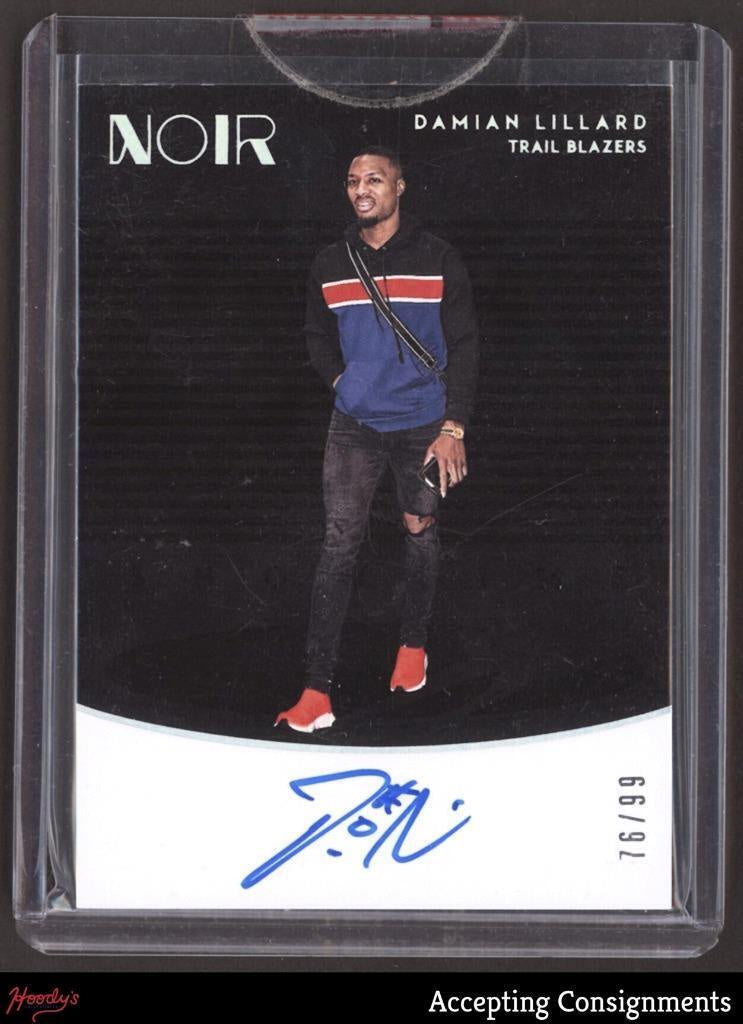 Product image of Damian Lillard | 2018-19 Panini Noir Showtime Signatures | Auto /99 | Trail Blazers