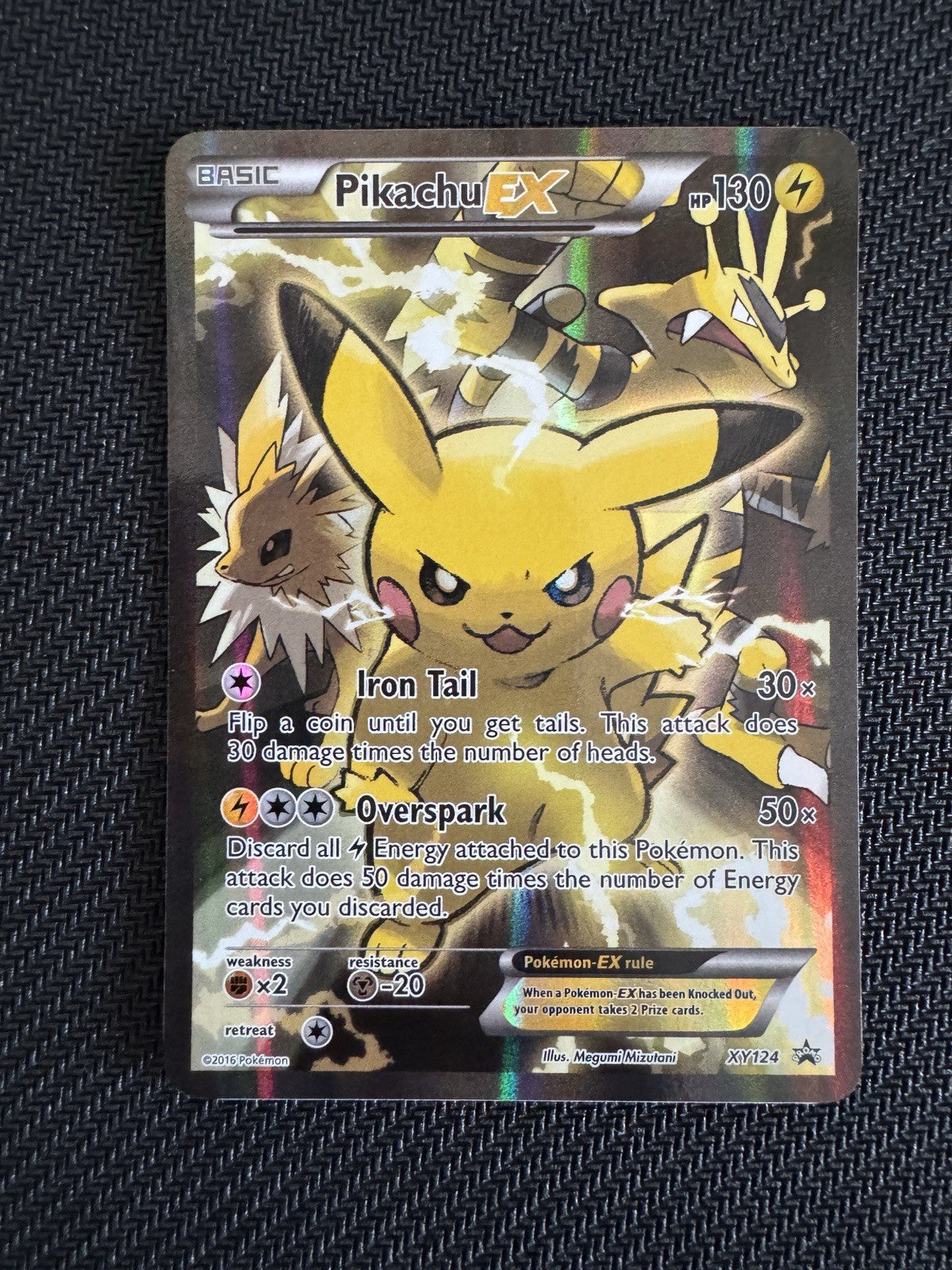 Pikachu EX XY124 Full Art Holo Promo Pokmon Card NM-LP Urban Empire Collectables AU Pikachu EX XY124 Full Art Holo Promo Pokmon Card NM-LP Urban Empire Collectables AU