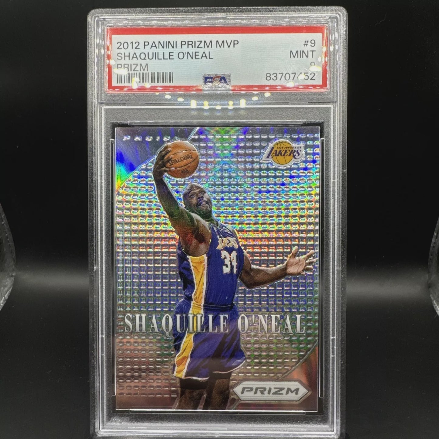 Product image of Shaquille O’Neal | 2012 Panini Prizm Silver MVP | 1st Year Prizm | PSA 9 | Lakers