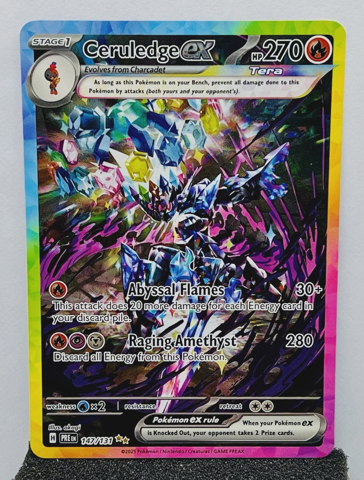 Product image of Ceruledge ex – 147/131 SIR Holo (Prismatic Evolutions, NM)