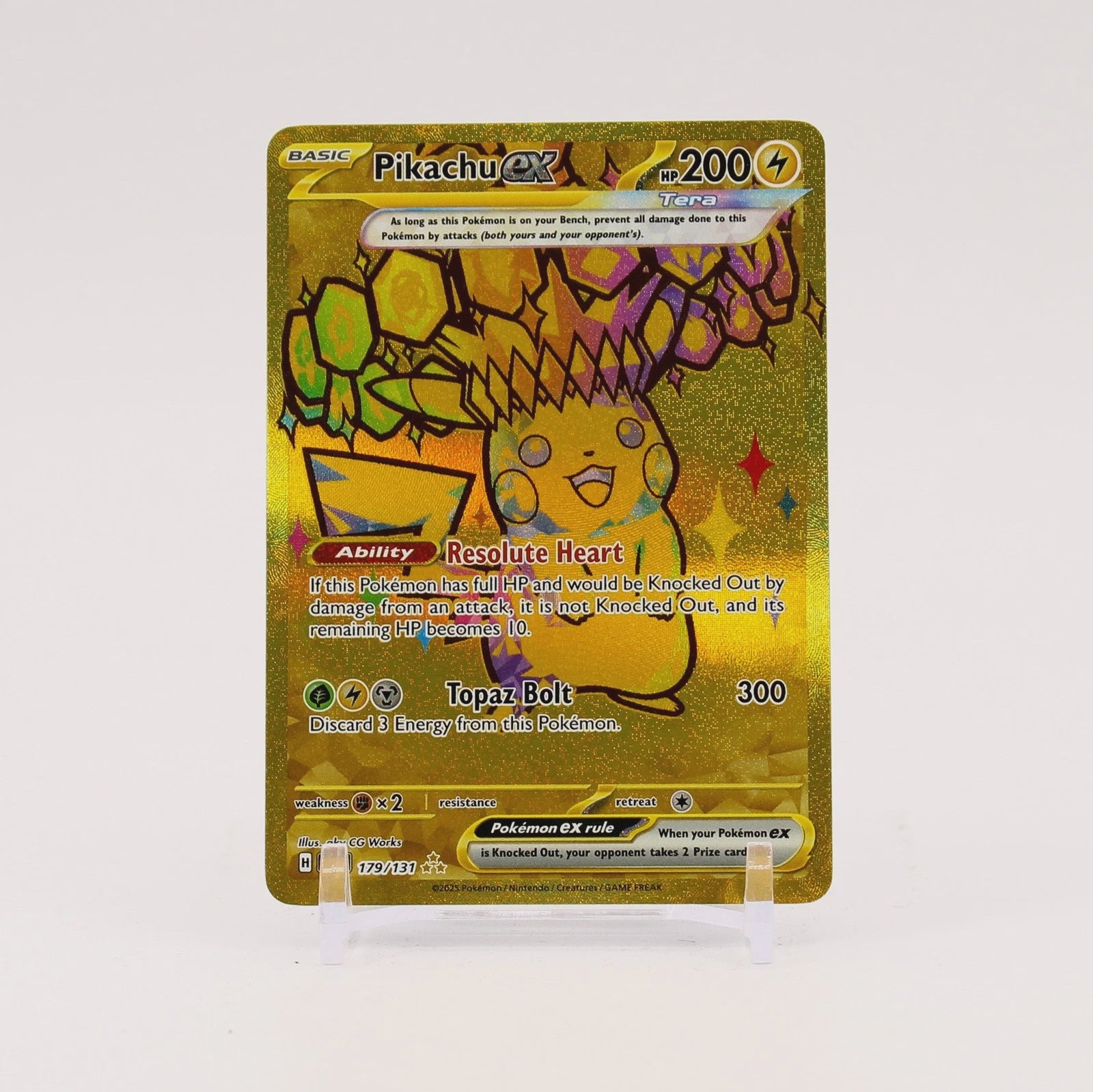 Pikachu ex - 179/131 - Gold Rare - Prismatic Evolutions - Pokmon TCG Urban Empire Collectables AU Pikachu ex - 179/131 - Gold Rare - Prismatic Evolutions - Pokmon TCG Urban Empire Collectables AU