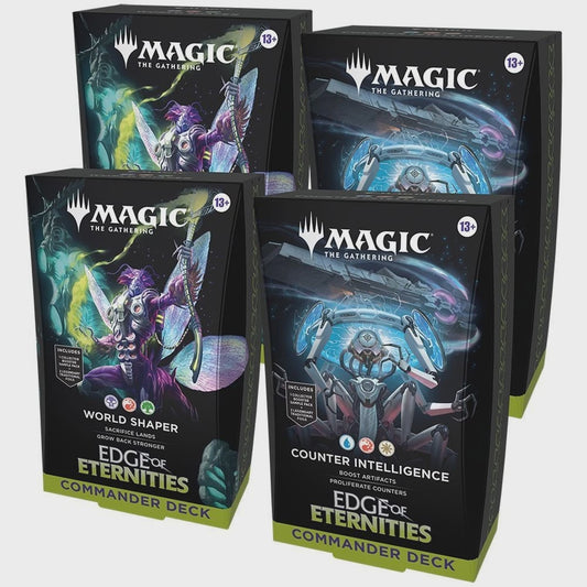 Magic: The Gathering Edge of Eternities Commander Decks – Full sealed case of 4 themed decks