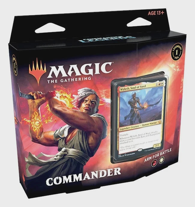 Commander Legends Arm for Battle Commander Deck, factory sealed Magic: The Gathering 100-card equipment-themed deck.