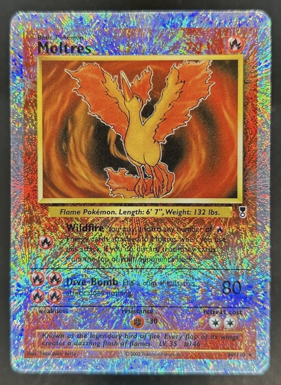 Pokemon Moltres 30/110 Legendary Collection Reverse Holo LP Card
