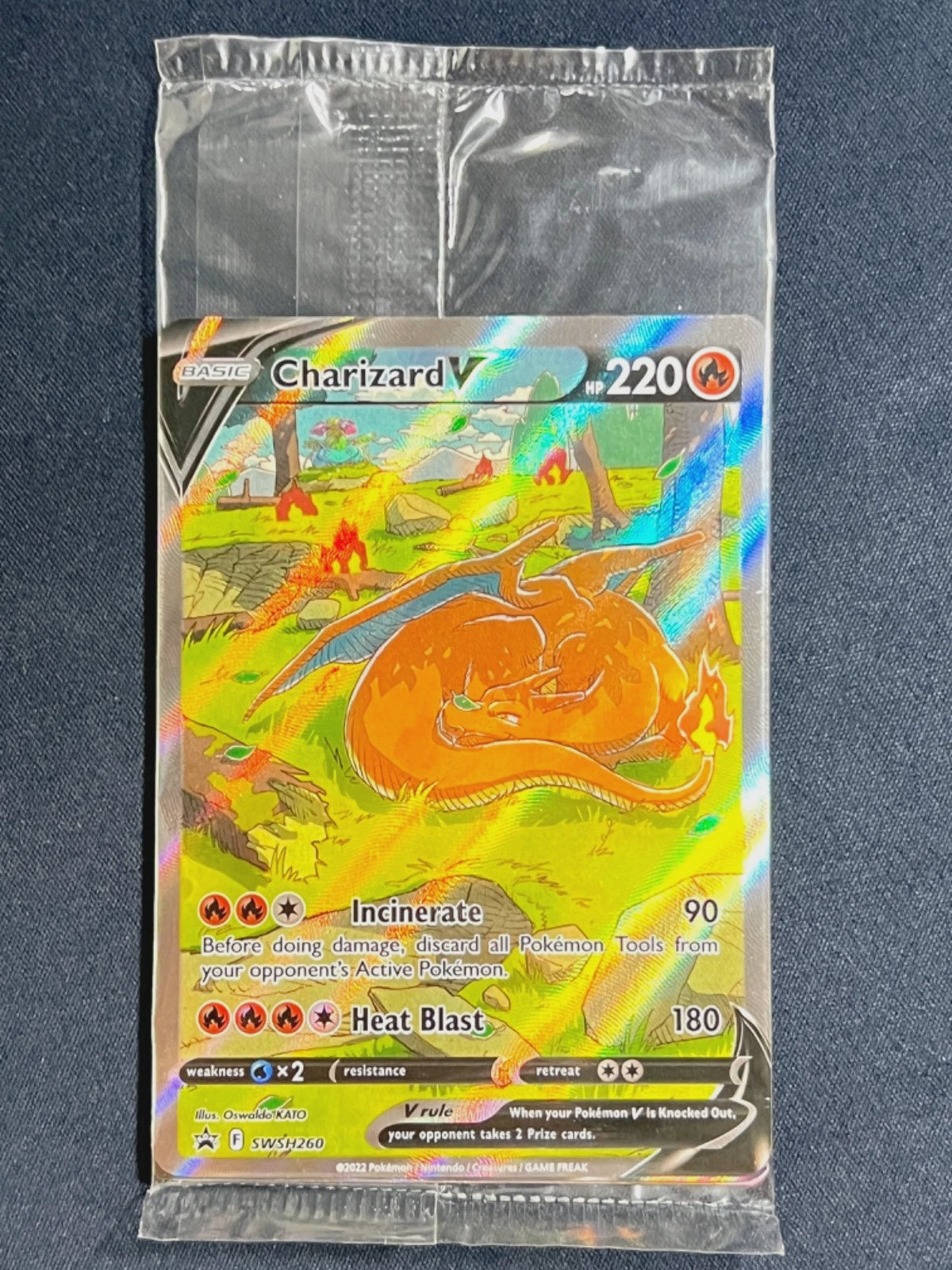 Charizard V Black Star Promos SWSH260 SWSH261 SWSH262 sealed Pokemon card set