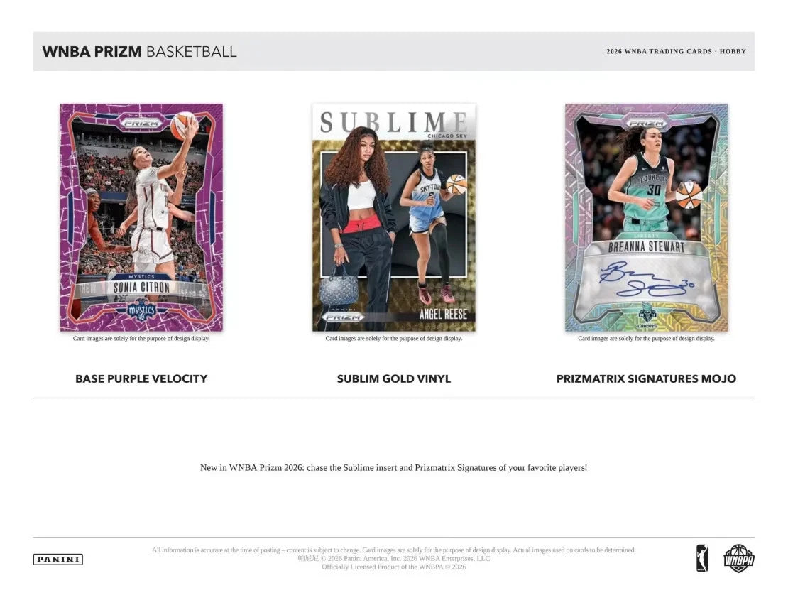 2026 Panini Prizm WNBA Basketball Hobby Box