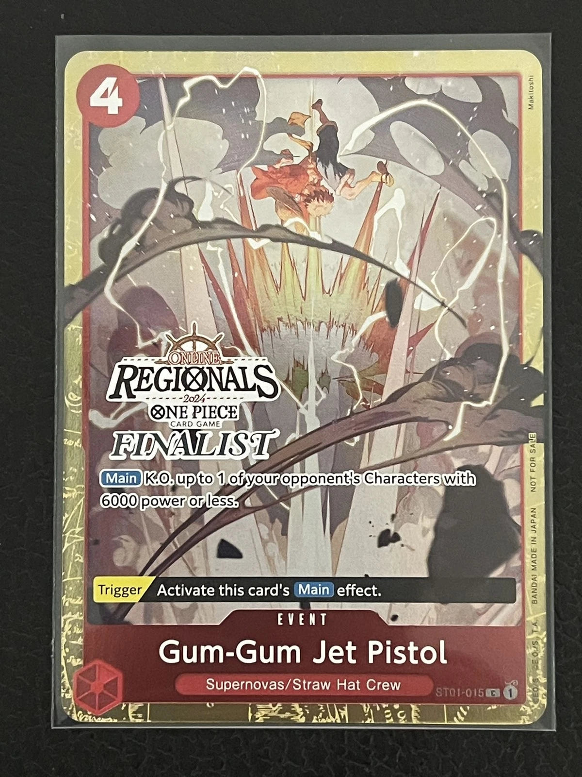 Gum-Gum Jet Pistol ST01-015 Finalist Promo – One Piece TCG 2024 – NM