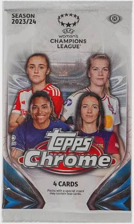 Product image of 2023-24 Topps Chrome UEFA Women's Champions League Soccer Hobby Pack
