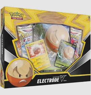 Product image of Pokémon TCG: Hisuian Electrode V Box | Exclusive Promo Cards & Booster Packs
