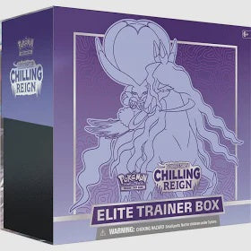 Pokémon TCG Chilling Reign Shadow Rider Calyrex Elite Trainer Box – 8-Pack ETB with Sleeves and Accessories