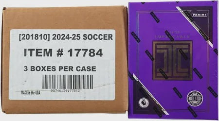 2024-25 Panini Impeccable Premier League Soccer International Hobby 3-Box Case sealed