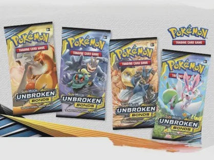 Pokemon Sun & Moon Unbroken Bonds Booster Pack Artwork Variant Sealed Pack