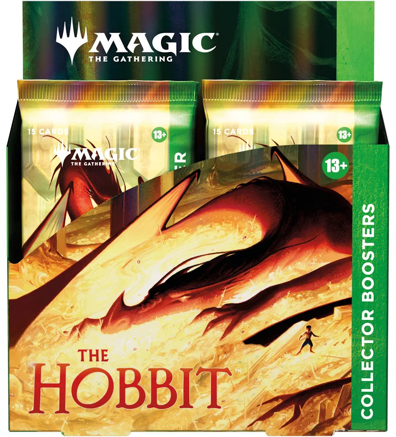 Magic: The Gathering The Hobbit Collector Booster Box factory sealed with 12 Collector Boosters and 1 Traditional Foil Box Topper card.