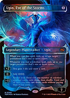 Ugin, Eye of the Storms (0399 – Ghostfire Showcase Foil) – Tarkir: Dragonstorm Variant Magic: The Gathering Card