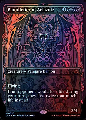 Bloodletter of Aclazotz Borderless Foil The Lost Caverns of Ixalan LCI Magic the Gathering card