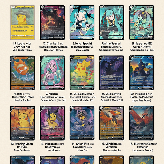 What We Think Are the Top 25 Most Iconic Pokémon Cards from the Last Two Years (2023–2025)
