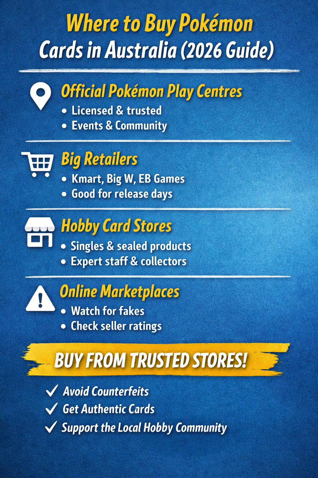 Where to Buy Pokémon Cards in Australia (2026 Guide)