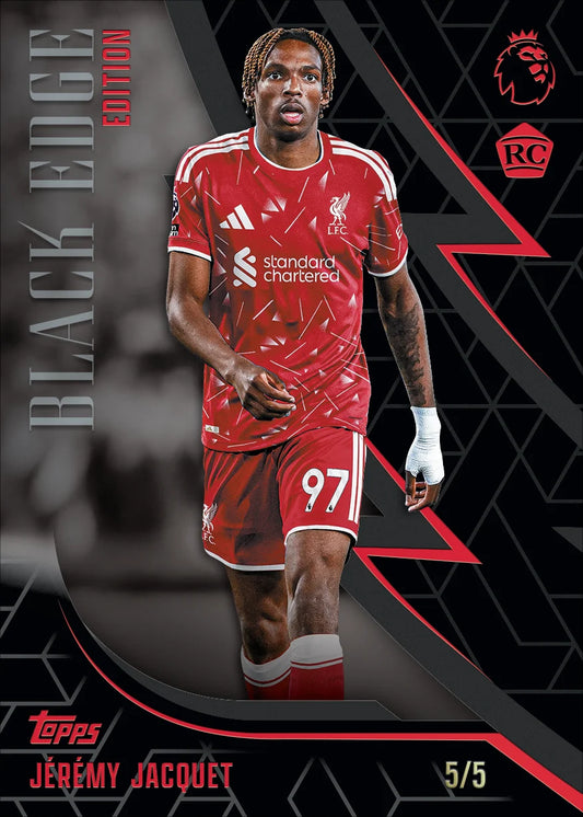 Front of 2026-27 Topps Flagship Premier League EPL Soccer Hobby Box – 3 Hits