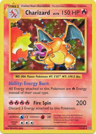 Pokémon Charizard – 11/108 – XY Evolutions Holo Rare (NM)