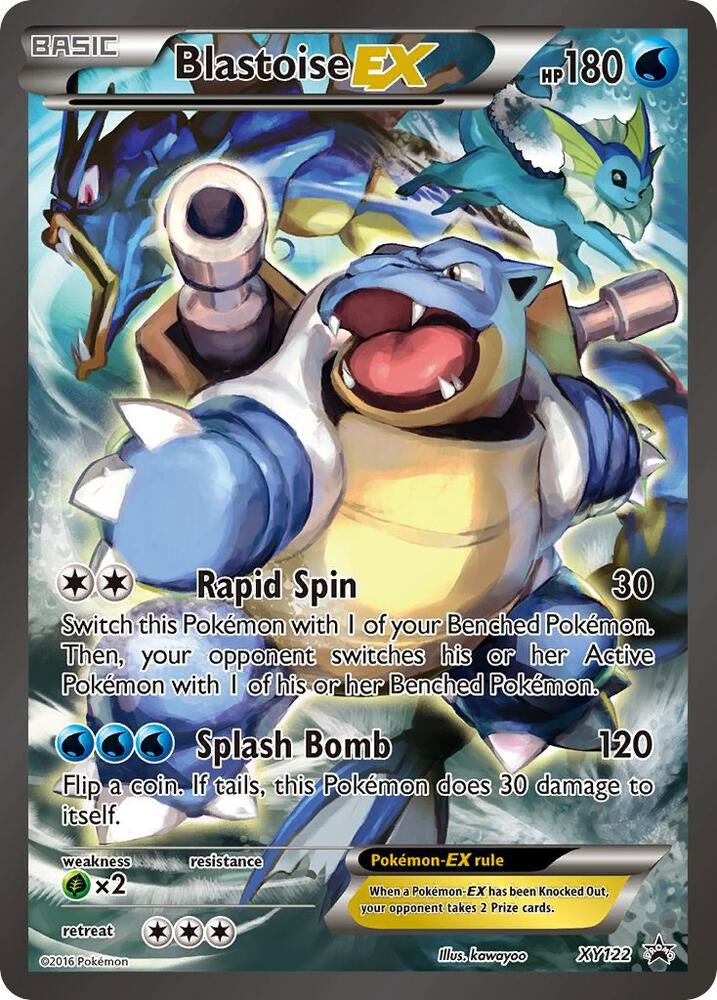 Pokémon Blastoise-EX – XY122 – XY Black Star Promo Ultra Rare (LP)