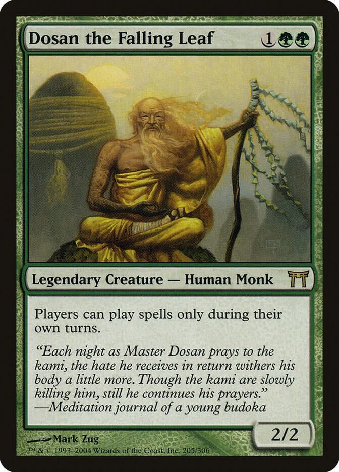 Dosan the Falling Leaf Champions of Kamigawa #205 Magic the Gathering card
