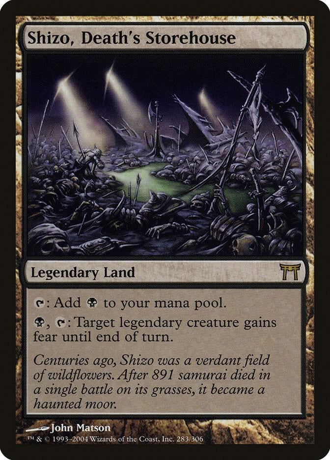 Shizo Death's Storehouse Champions of Kamigawa CHK Magic the Gathering card