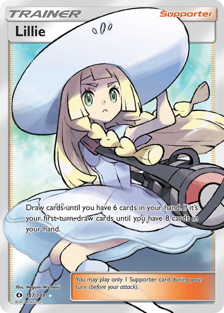 Pokemon Lillie 147/149 Sun & Moon Full Art NM-LP