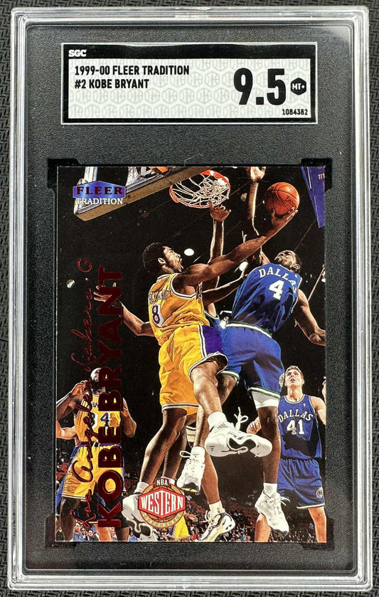 1999-00 Fleer Tradition Kobe Bryant #2 graded SGC 9.5 Mint+