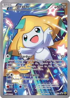 Pokémon Jirachi XY67a Alternate Art Holo Black Star Promo English card.