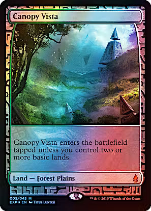 Near Mint Foil Canopy Vista #5 from Zendikar Expeditions for Magic: The Gathering.