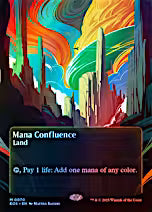 Borderless Poster Foil Mana Confluence from Edge of Eternities: Stellar Sights for Magic: The Gathering.