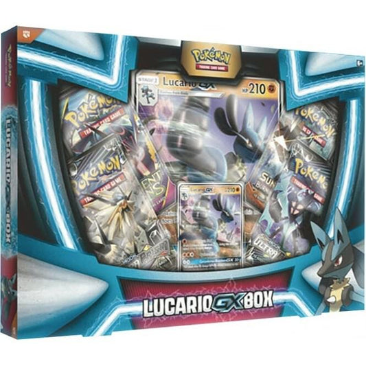 2018 Pokémon TCG Lucario GX Box with Ancient Origins MP Condition