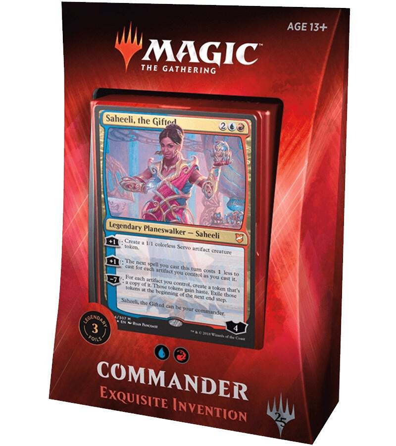 Magic The Gathering Commander 2018 Exquisite Invention Commander Deck featuring Saheeli the Gifted