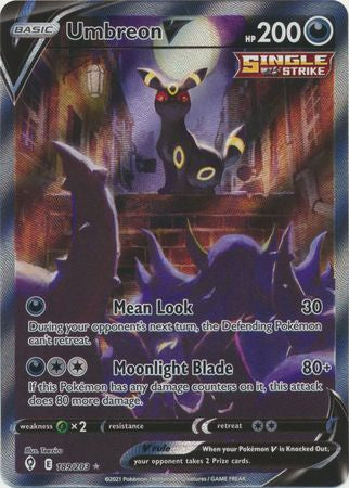 189/203 Umbreon Umbreon V - 189/203 - Alternate Art Ultra Rare