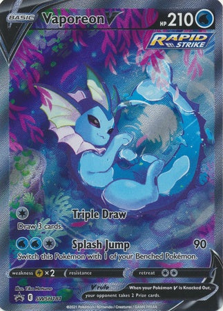 Pokémon Vaporeon V SWSH181 Alternate Art Promo – Full-Art Eeveelution Card