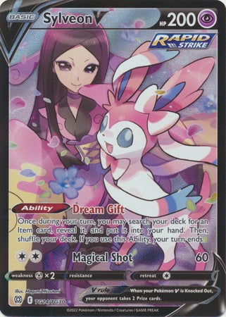 Sylveon V TG14/TG30 Ultra Rare Pokémon Card – Brilliant Stars Trainer Gallery NM