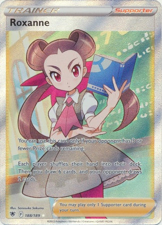 PSA 10 Roxanne 188/189 Full Art Trainer | Pokémon TCG GEM MINT