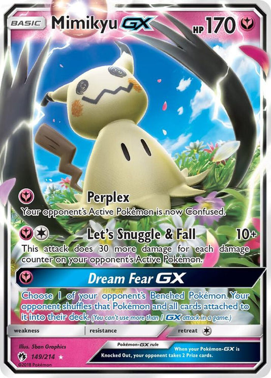 Pokemon Mimikyu GX 149/214 Sun and Moon Lost Thunder PSA 10 GEM MINT Card