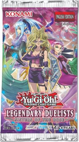 Front of 2019 Yu-Gi-Oh! Legendary Duelists: Sisters of the Rose 1st Edition Booster Box – Factory Sealed