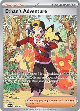 Ethan’s Adventure 236/182 Special Illustration Rare Pokémon TCG Card