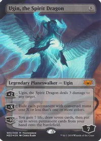 Ugin, the Spirit Dragon Mythic Edition War of the Spark (MED3) premium planeswalker card for Magic: The Gathering.