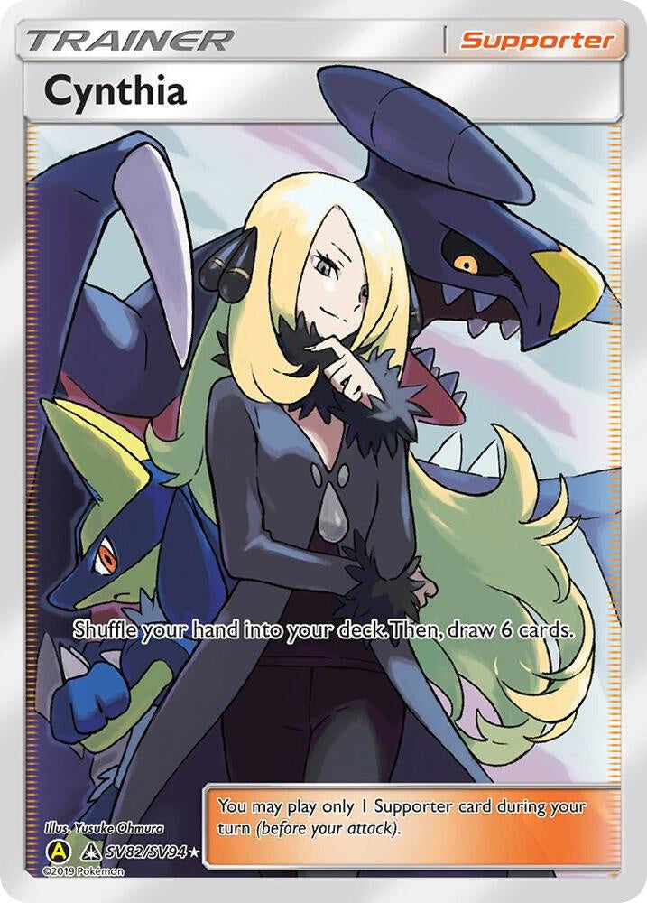 Cynthia SV82 SV94 Hidden Fates Shiny Vault holo Pokemon card
