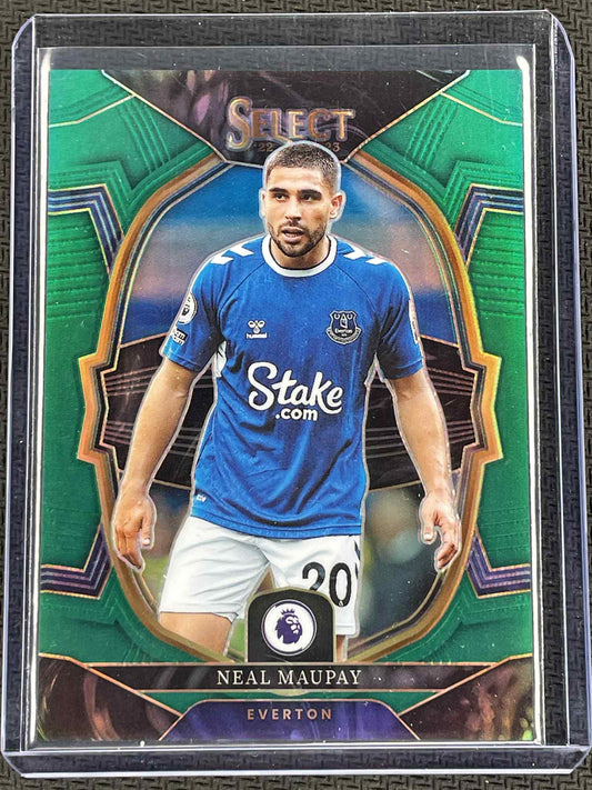 2022‑23 Panini Select Neal Maupay Green SSP /5 Soccer Card