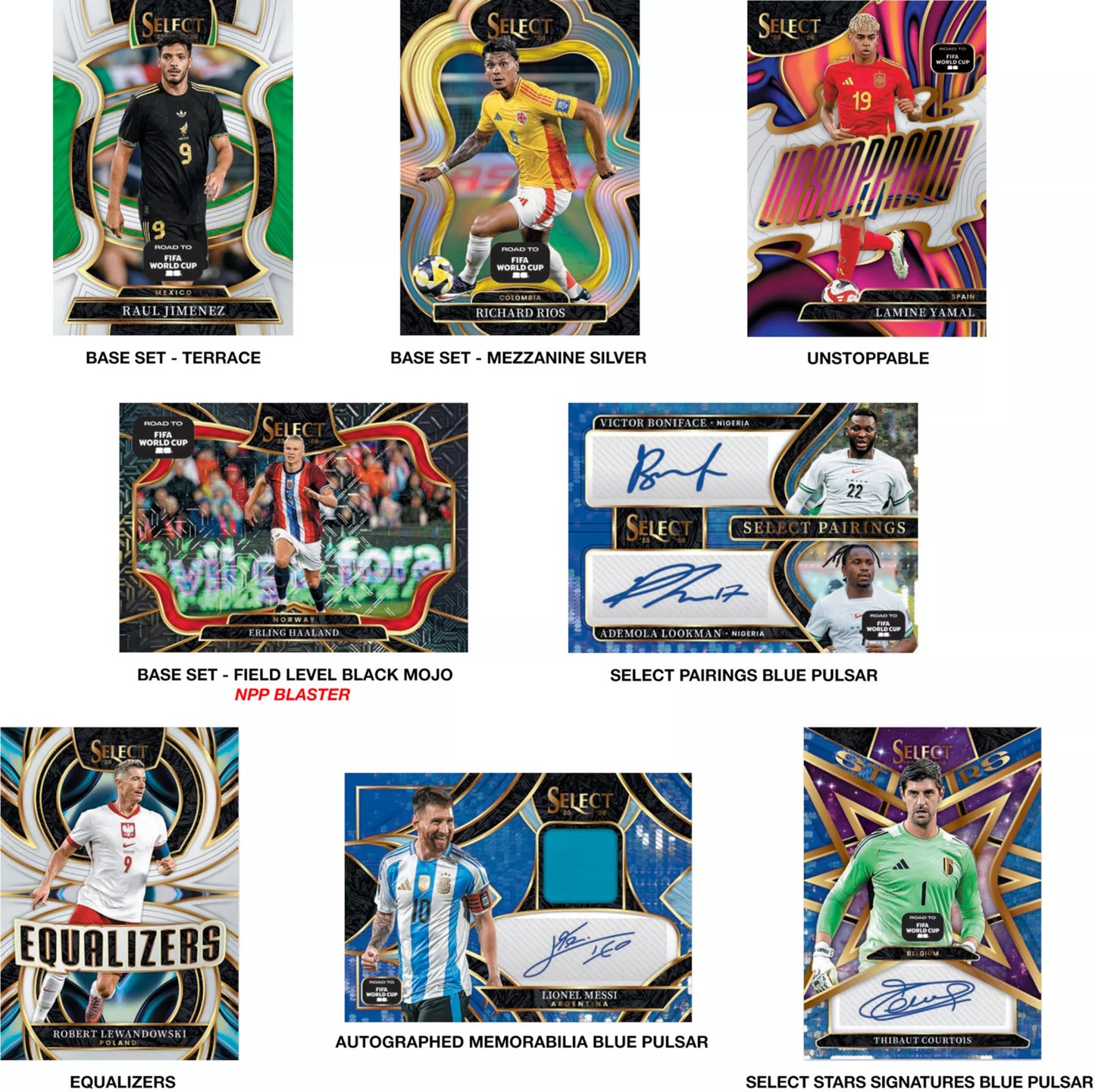2025-26 Panini Select Road to FIFA World Cup Soccer Blaster Box