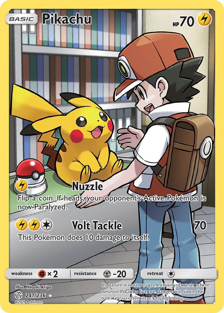 Pokémon Pikachu 241/236 Secret Rare Cosmic Eclipse NM